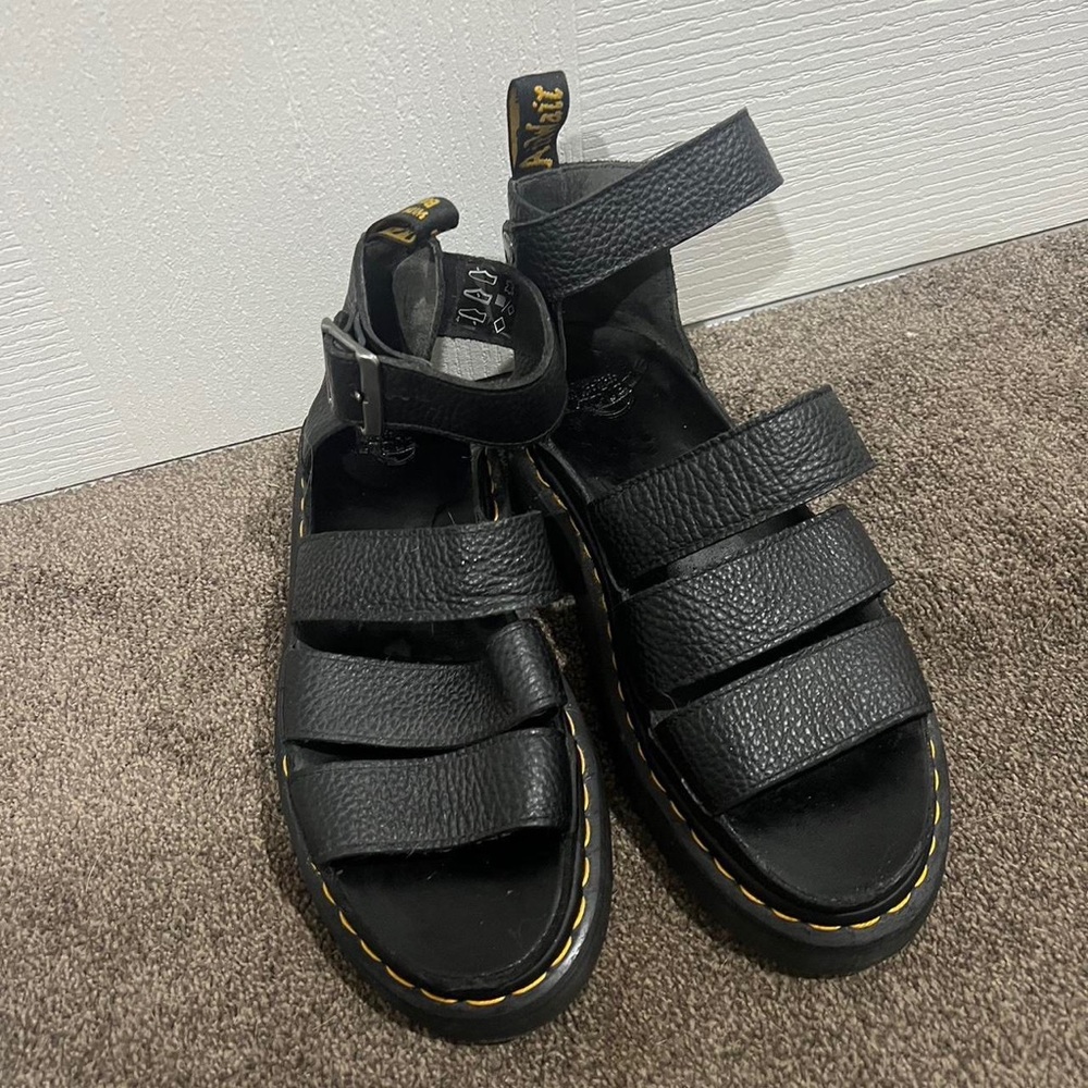 Clarissa Quad black dr martens sandals - Picture 6 of 7